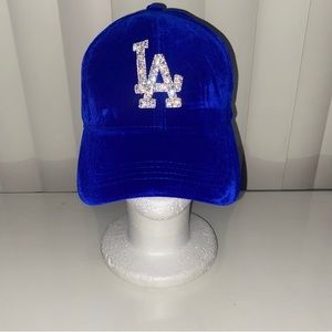 Crystal LA Velvet hat - Royal Blue